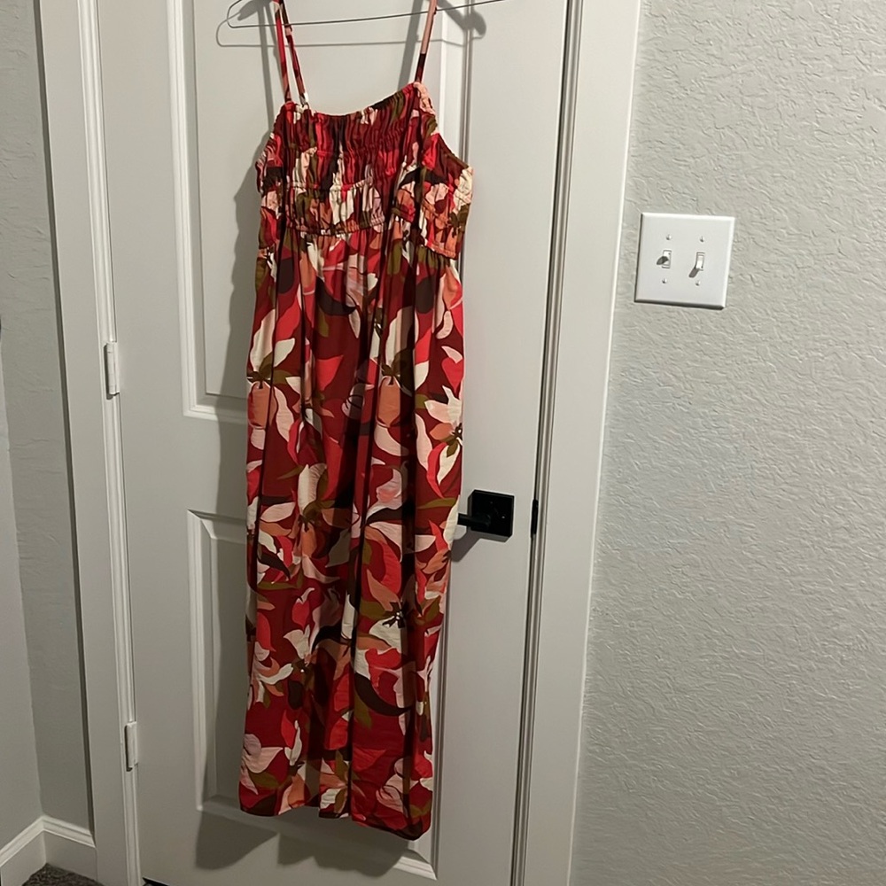 Multi colored maxi Dress with Sphagetti Straps